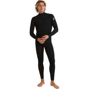 2023 Quiksilver Hommes Everyday Sessions 3/2mm GBS Chest Zip Combinaison Noprne EQYW103166 - Black